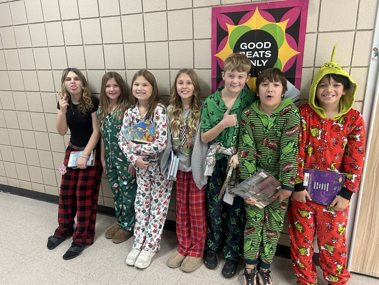 students in pjs 