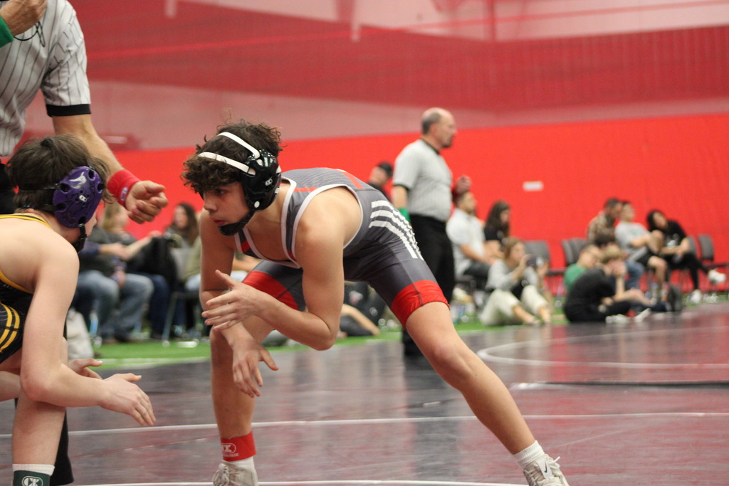 wrestling action shot