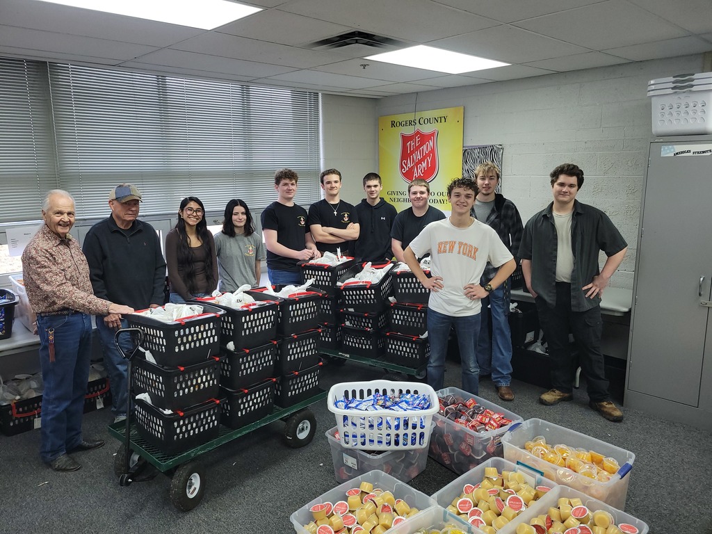 On January 6, Claremore High School NJROTC cadets volunteered their time to support the Food for Kids program, helping ensure local children have access to nutritious food in the weeks ahead. Working as a team, the cadets assembled 568 food bags for distribution—an outstanding effort that directly benefits families in our community.  Their hard work, teamwork, and willingness to serve reflect the core values of NJROTC and our strong commitment to community service. We are proud of these cadets for making a meaningful difference right here at home.