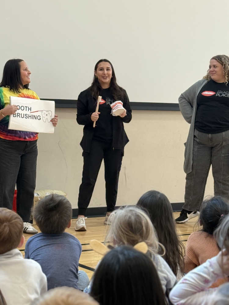 the brace place presenting to students 