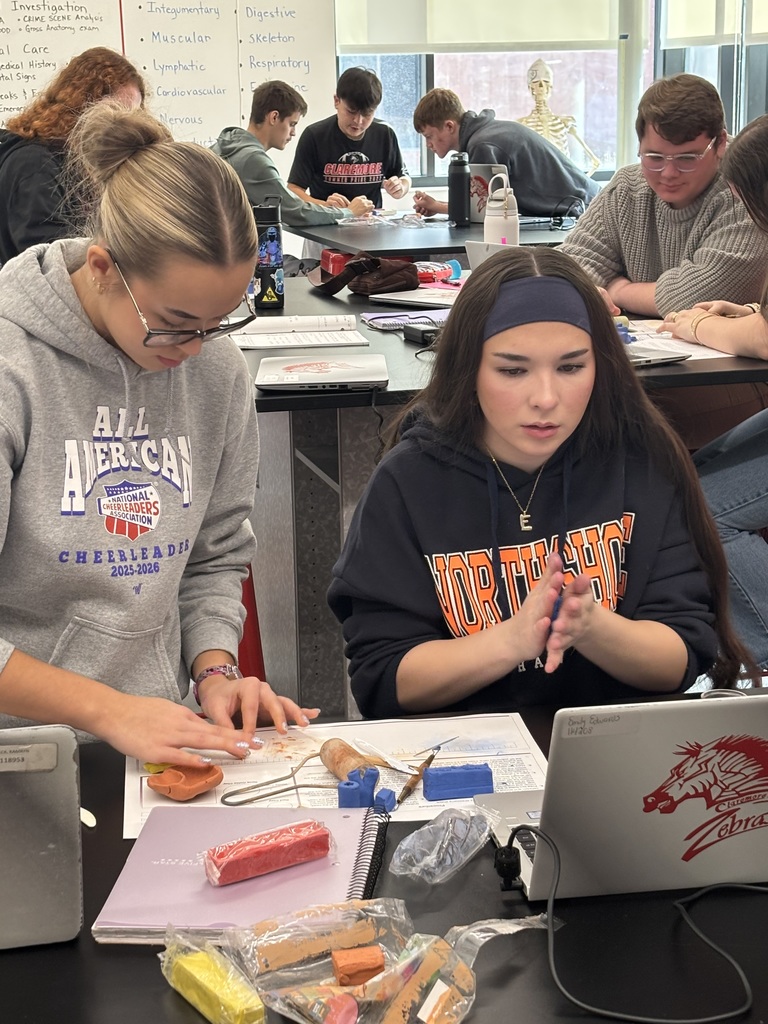 Biomedical Innovations in Action! Our Biomedical capstone students have been hard at work creating anatomically correct, functioning heart models out of clay! This hands-on challenge pushed students to design models that actually show how blood flows through the heart. By building and testing their own creations, students reinforced key anatomy concepts while bringing complex biological processes to life. Innovation, creativity, and learning—all in one project!