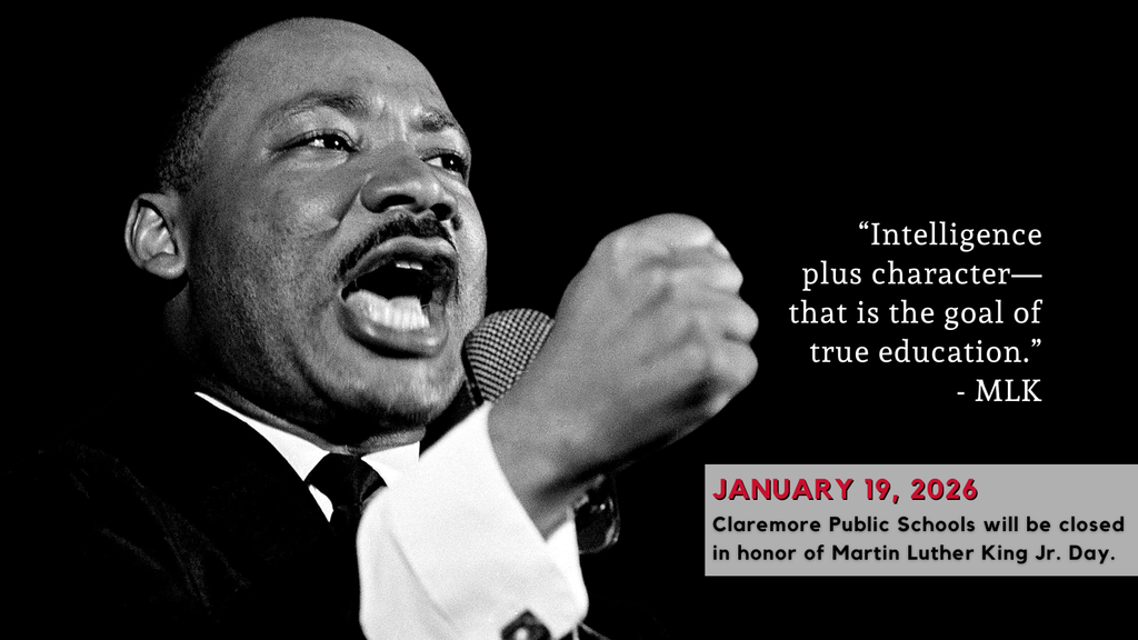 CPS school sites and the central office will be closed on Monday, January 19th, in honor of the Martin Luther King holiday. 