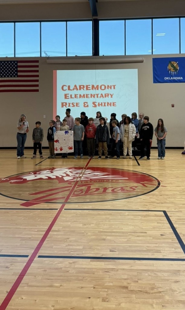 students presenting at rise and shine