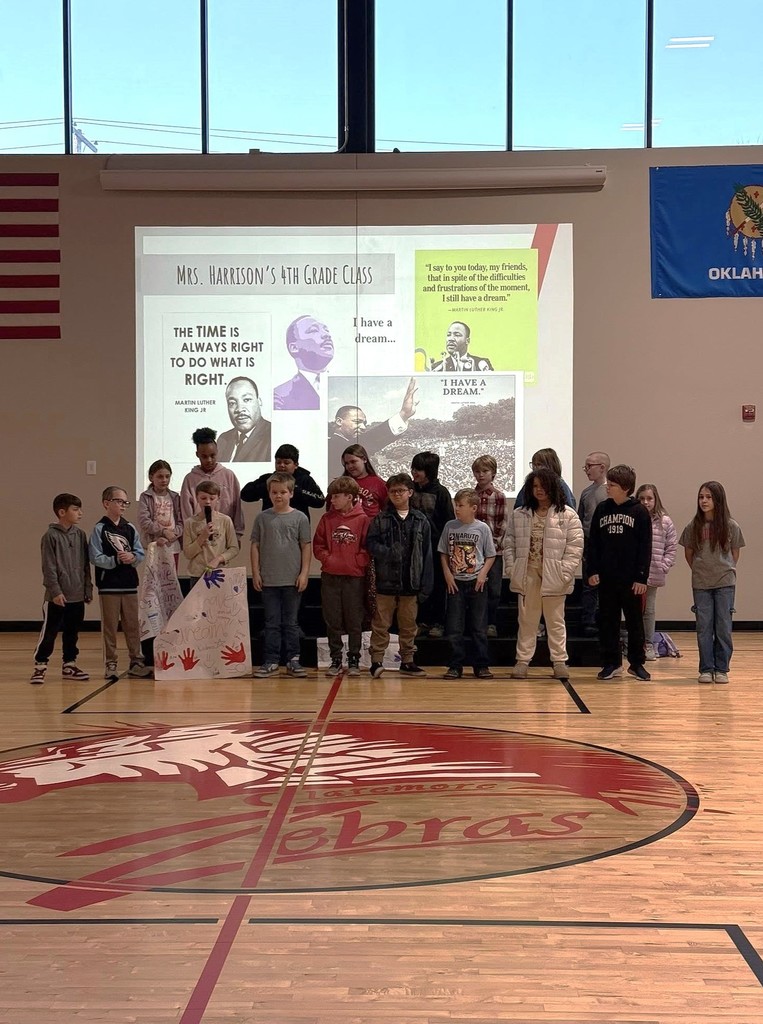 students presenting at rise and shine