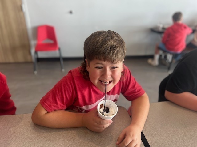 Claremont fourth grade hot cocoa party.