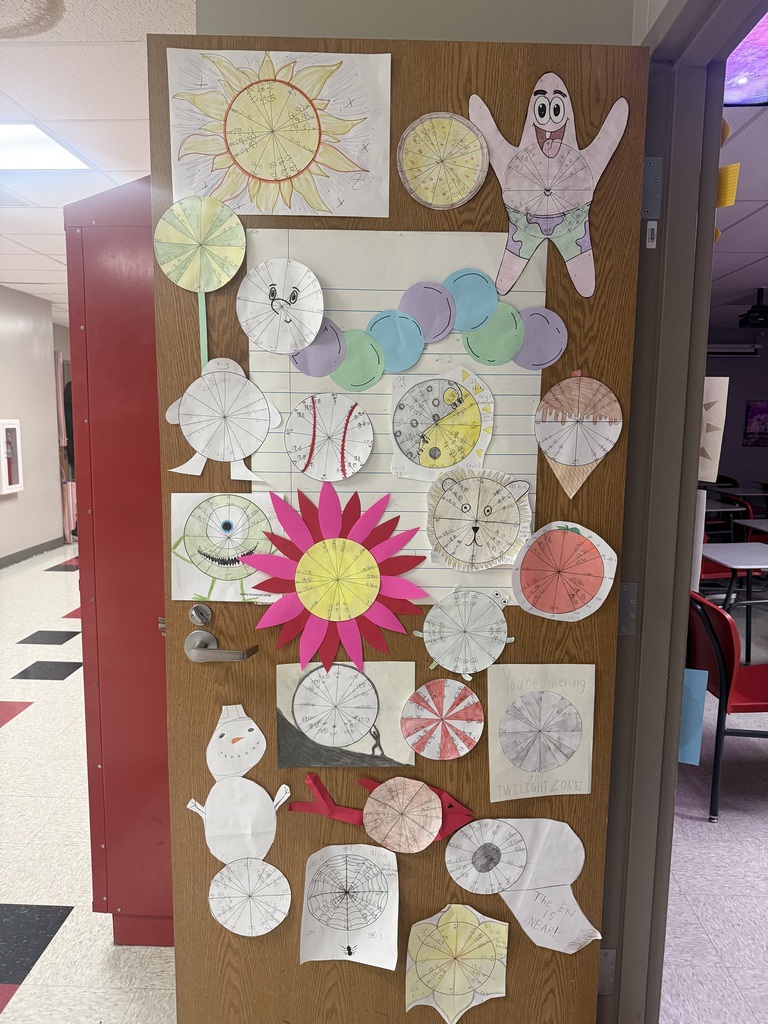 📐✨ Unit Circle Unlocked! ✨📐  Pre-AP Calculus students dove into Special Right Triangles to find sine and cosine values, starting in Quadrants I and II. As patterns emerged, so did the Unit Circle—and students completed all sine and cosine values with confidence!  To top it off, they added a creative twist by designing a character, object, or background using their Unit Circle knowledge. Math + creativity = a win! 🎨➕📊