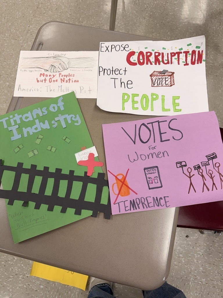 Signs made for history lesson