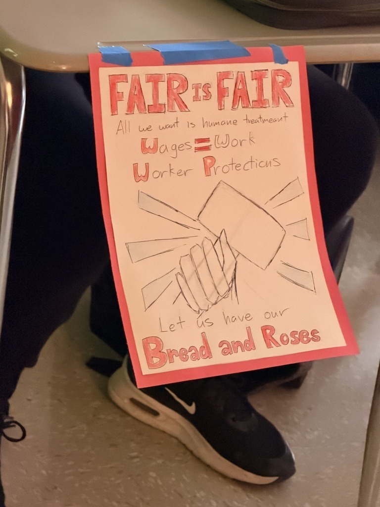 Signs made for history lesson