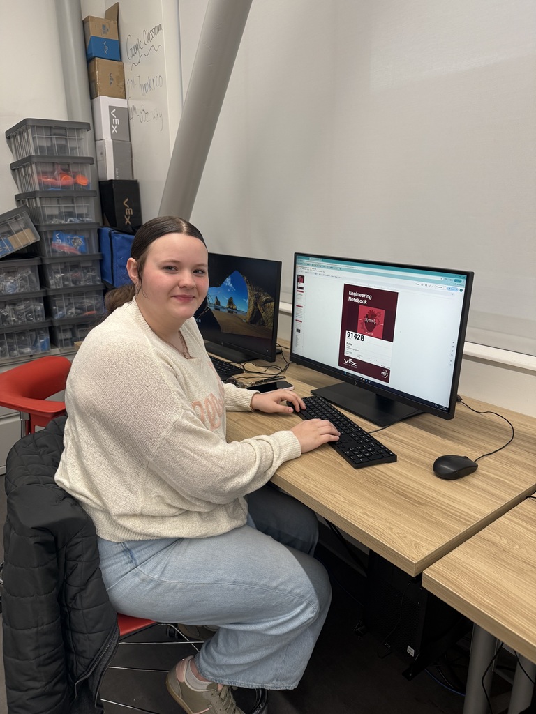 🤖 Our robotics students are working hard preparing for upcoming tournaments and the state competition — with hopes to qualify for the World Robotics Championship! In class, they design, build, and program robots while honing teamwork and problem-solving skills. Let’s cheer them on!