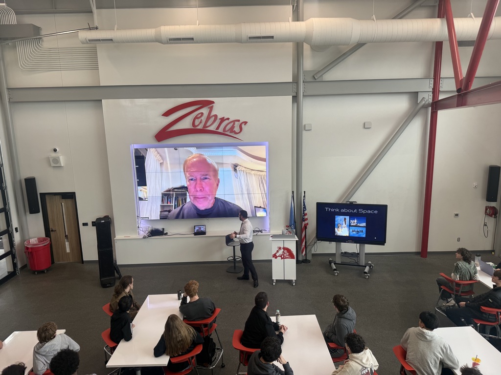 ✈️ Aviation & Aeronautics students experienced an incredible opportunity! ✈️ Christopher Roosa, son of Apollo 14 astronaut and Claremore High School alumni Stuart Roosa, joined students via Zoom from Kenya. He shared his personal influences and reflected on his father’s remarkable legacy, inspiring the next generation of aviation and aerospace leaders.