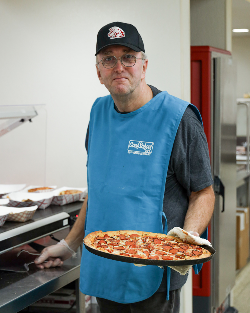Claremore high school pizza server