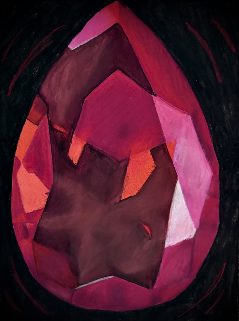 Art 1 students are diving into colored pencil techniques with dazzling gemstone drawings! From smooth blending to bold highlights, their shading skills are shining through. Advanced students pushed themselves even further by working with pastel pencils for the first time. This marks the first realistic, full-color drawing of the semester—and their growth is seriously blowing us away!