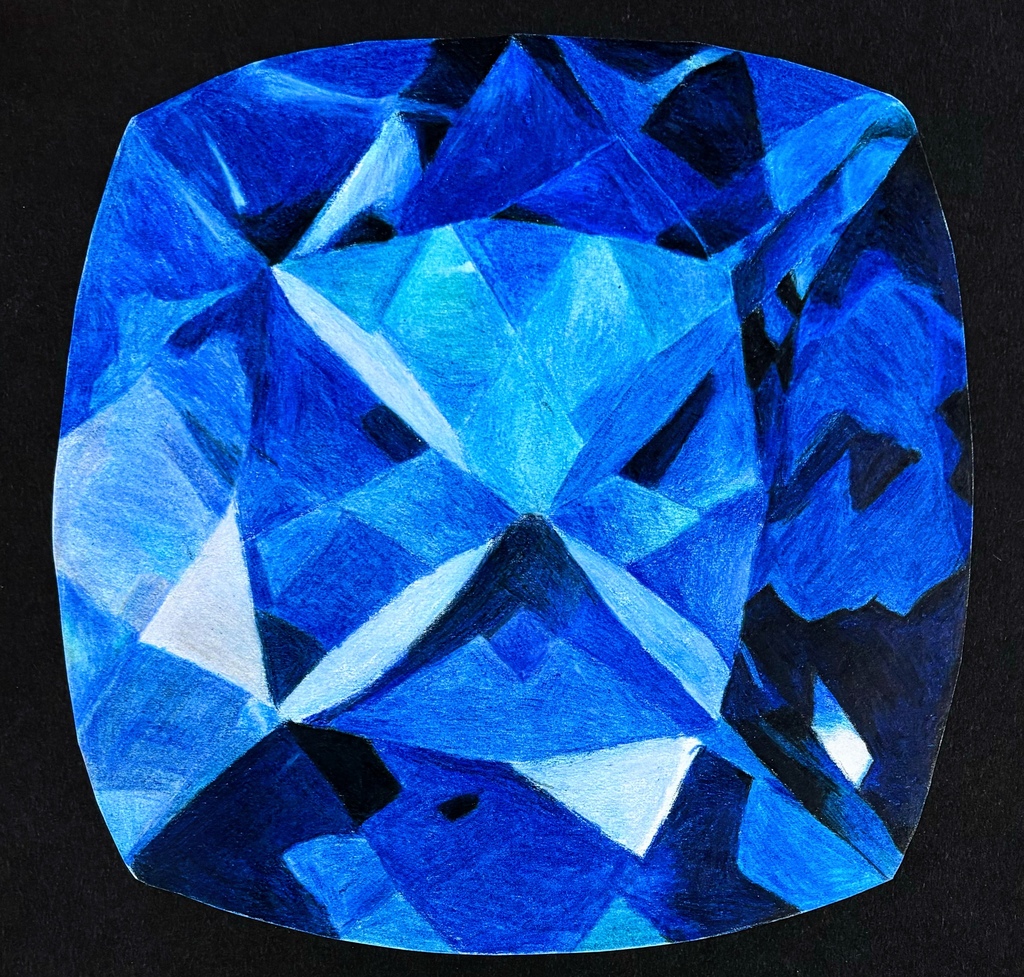 Art 1 students are diving into colored pencil techniques with dazzling gemstone drawings! From smooth blending to bold highlights, their shading skills are shining through. Advanced students pushed themselves even further by working with pastel pencils for the first time. This marks the first realistic, full-color drawing of the semester—and their growth is seriously blowing us away!