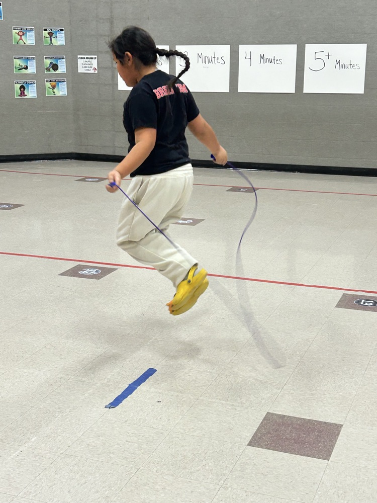 student jumping rope 