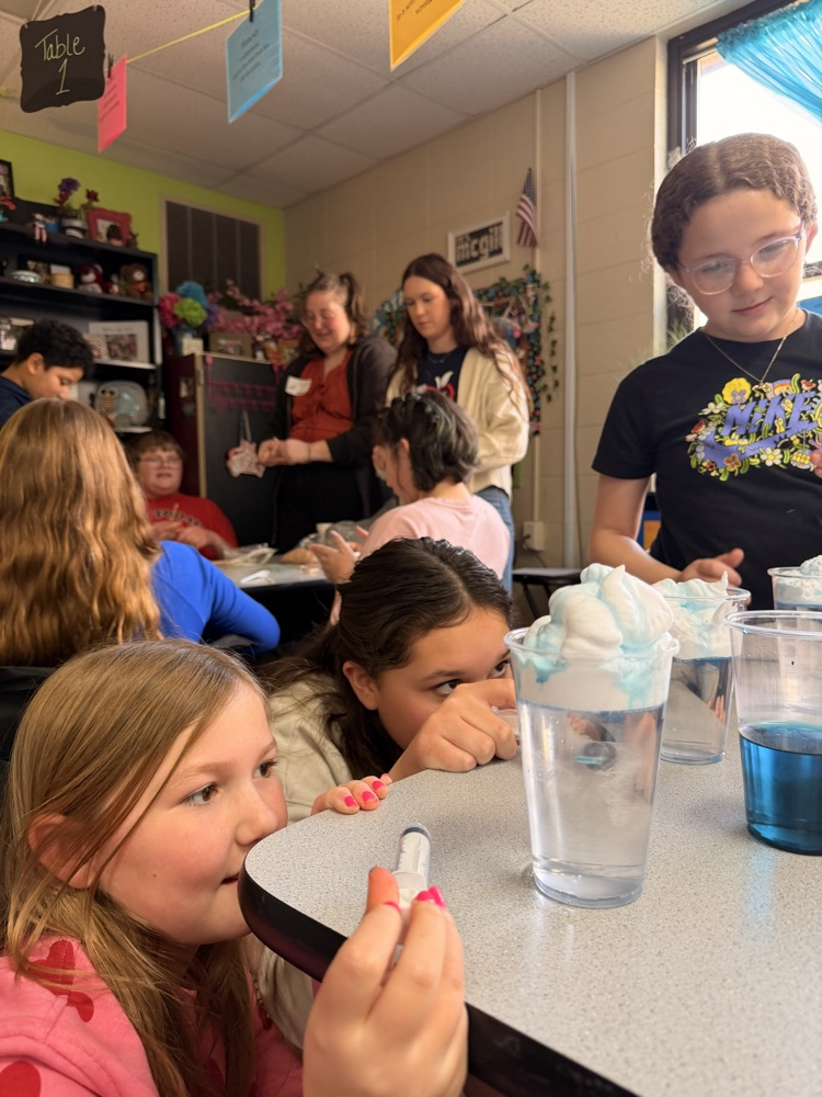 student doing science experiments 