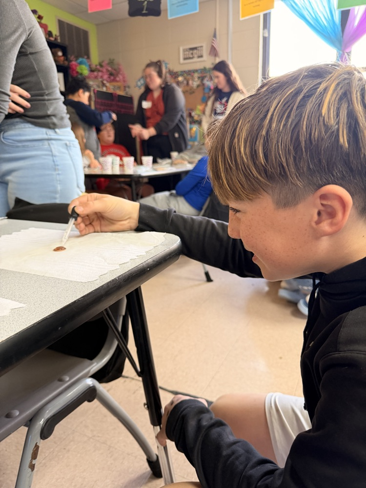 student doing science experiments 