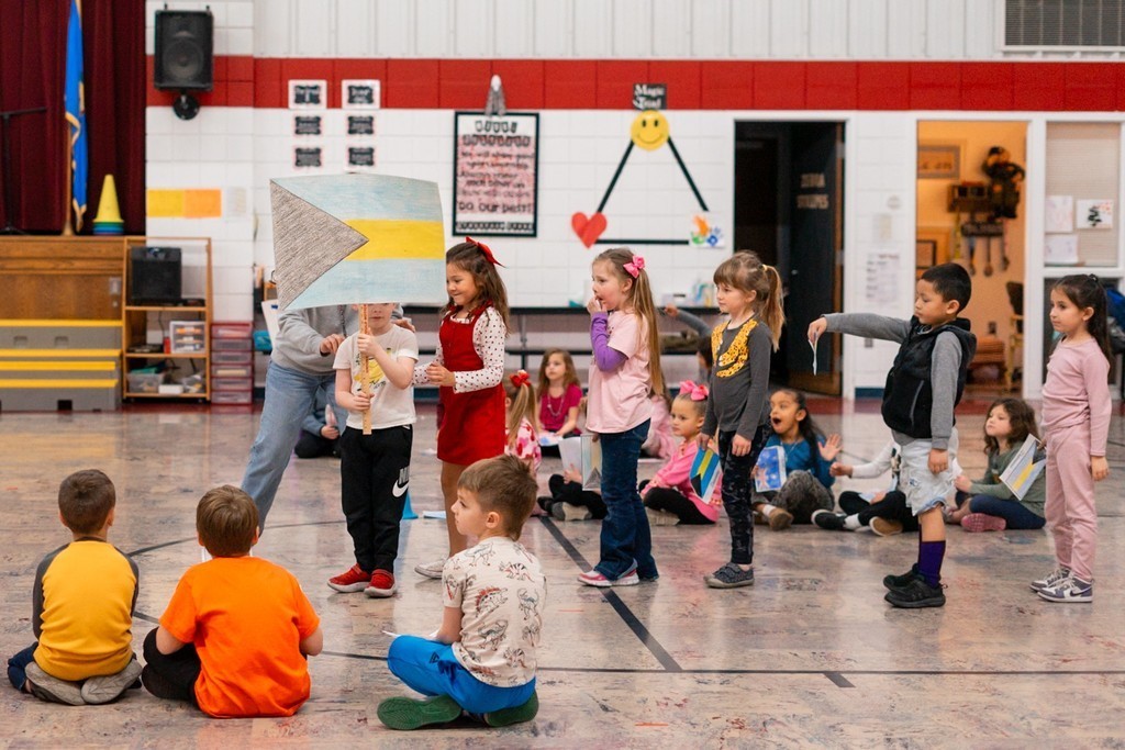 students doing their own olympics