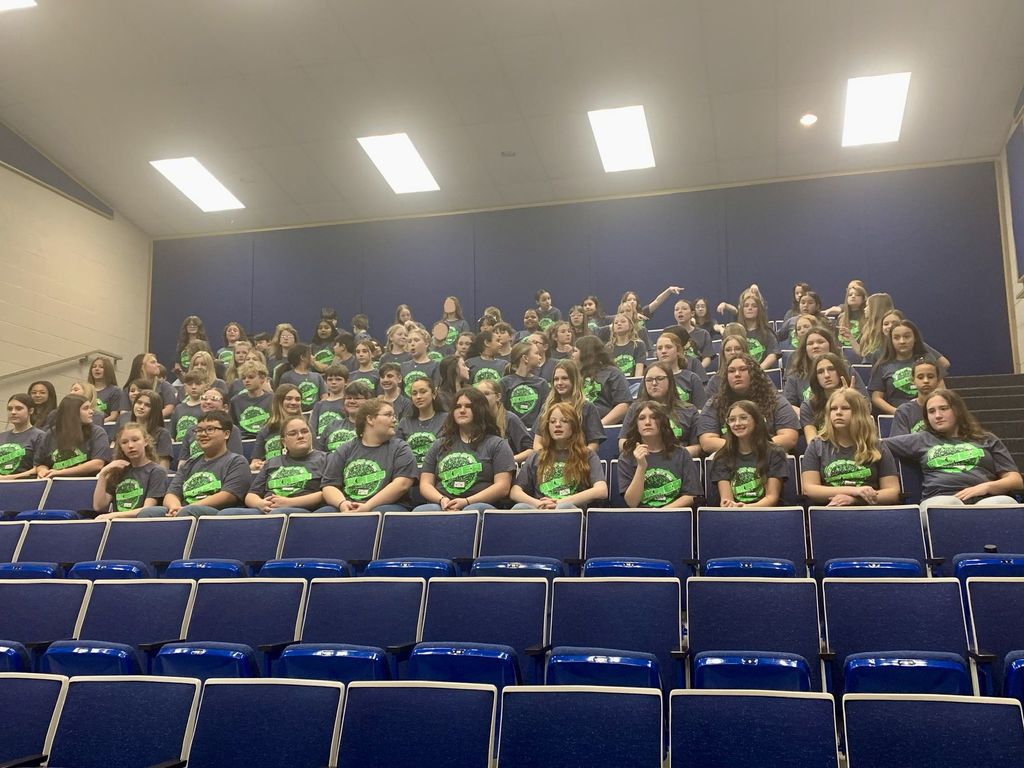 students waiting to perform at circle the state