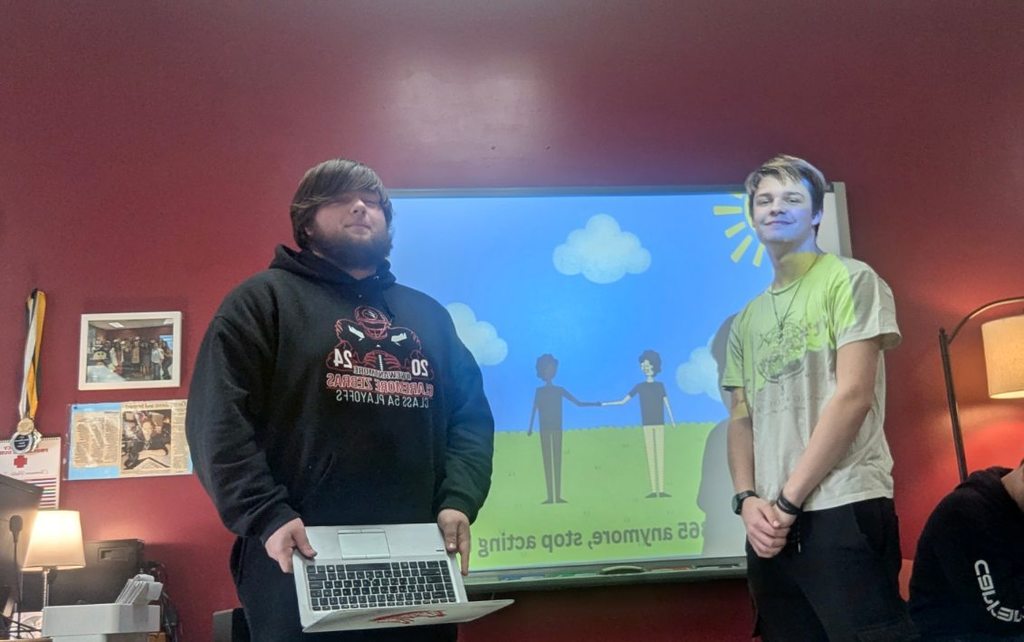 Students in Mrs. Andrews’s English IV classes recently explored satire and journalism during England’s Age of Reason. After analyzing mentor texts — including Jonathan Swift’s A Modest Proposal — and studying political cartoons, students crafted their own “modest” proposals paired with original cartoons. They presented their work to the class, demonstrating critical thinking, creativity, and a sharp understanding of satire’s power to challenge society.  