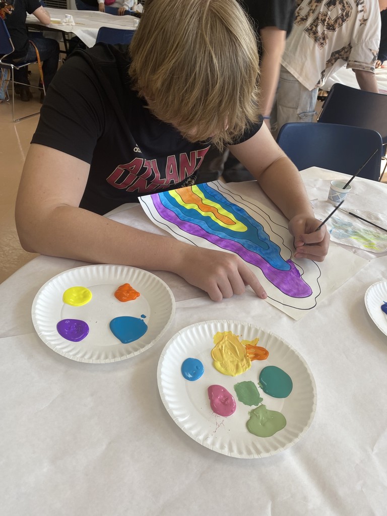 🎨🦓 During Zebra Connect time, CHOICES students worked on their “Emotions in Color” art project, using different colors and designs to represent how they’re feeling.  This creative time allowed students to express their emotions in a healthy way, reflect, and decompress. We love seeing art used as a positive outlet for self-expression and well-being!