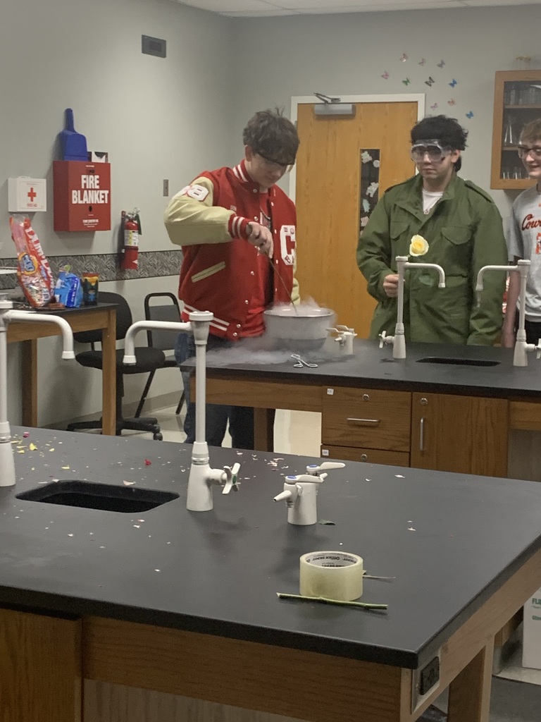 ❄️🌹 Love was definitely in the air — and in the lab!  This Valentine’s Day, Ms. Golbek's Chemistry students got hands-on with liquid nitrogen, exploring its unique physical properties in a super cool (literally!) way. Students spent the day freezing and smashing roses, seeing firsthand how extreme cold changes the world around us. 🧪✨  Even Principal Lee joined in on the fun, getting a front-row seat to the amazing science experiments and cheering on our young scientists. Laughter, learning, and a little bit of smashed petals made for a Valentine’s Day our students won’t forget!  Science has never been this thrilling — or this chilly!