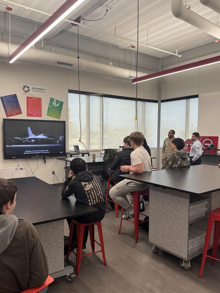 🚀✈️ Exciting opportunities were on full display in our Aviation and Aeronautics classes! Students recently had the incredible experience of welcoming representatives from the US Space Force into the classroom. They shared insights on career paths, training programs, and the cutting-edge technologies that drive today’s aerospace and space exploration missions. Our students got to ask questions, explore real-world applications of their studies, and learn how their passion for aviation and aeronautics could lead to careers in the rapidly evolving space industry. Experiences like this inspire our students to aim high — maybe even beyond the stars! 🌌✨ The future of flight and space exploration is bright, and our students are ready to soar!