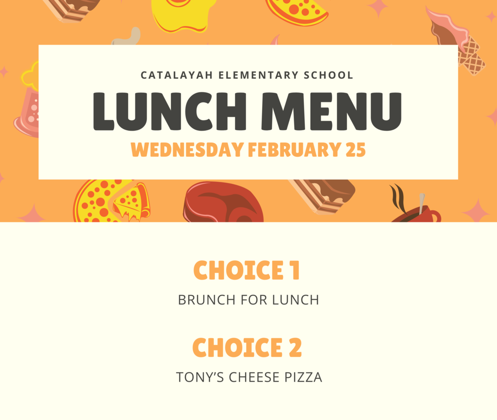 MENU CHANGE FOR 2-25