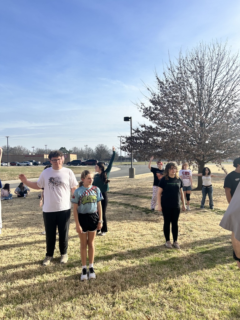 Students working on Footloose Choreography