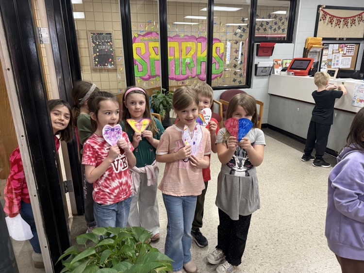 ms Cummings students showing office staff love