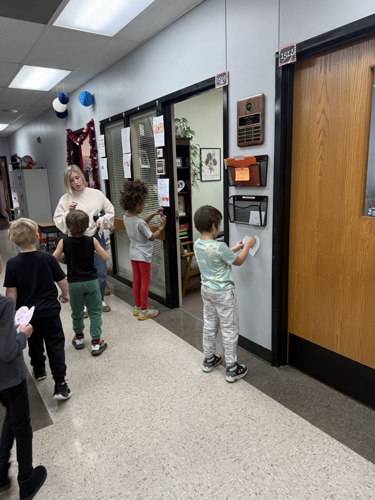ms Cummings students showing office staff love