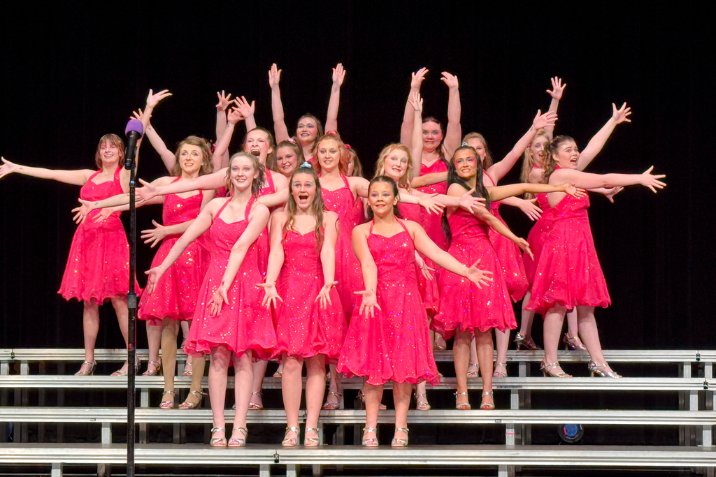 Sound Express show choir on stage.
