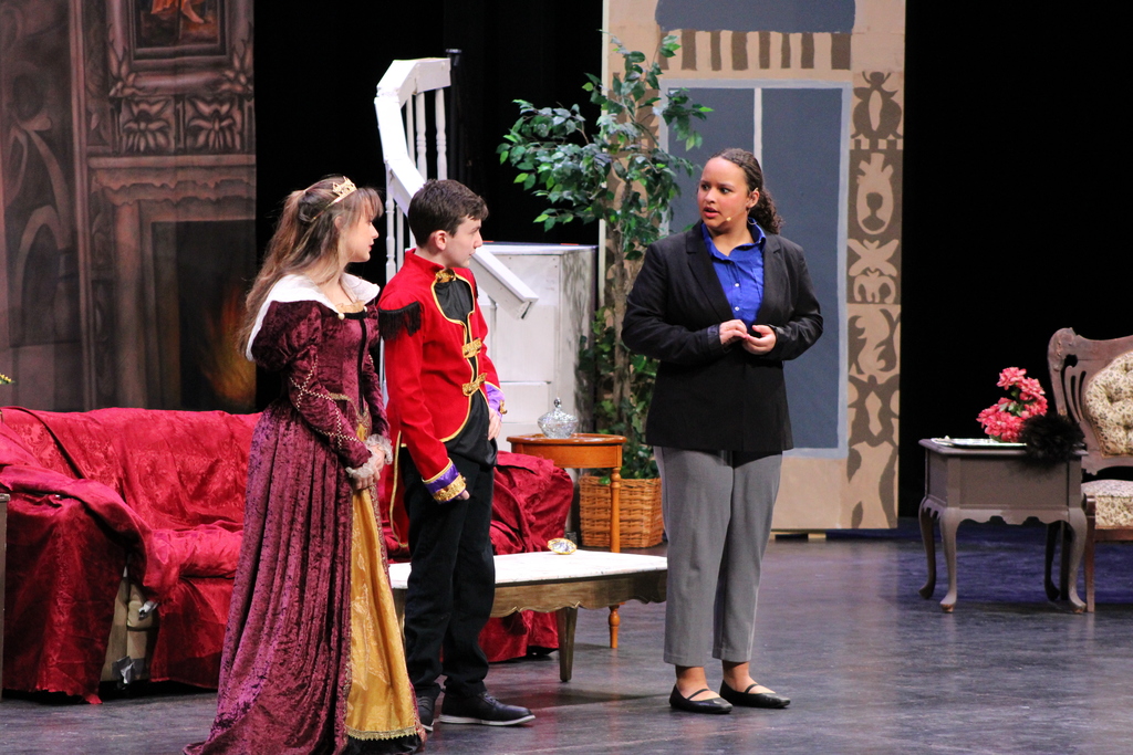 WRJH students on stage in the play Haphazardly Ever After
