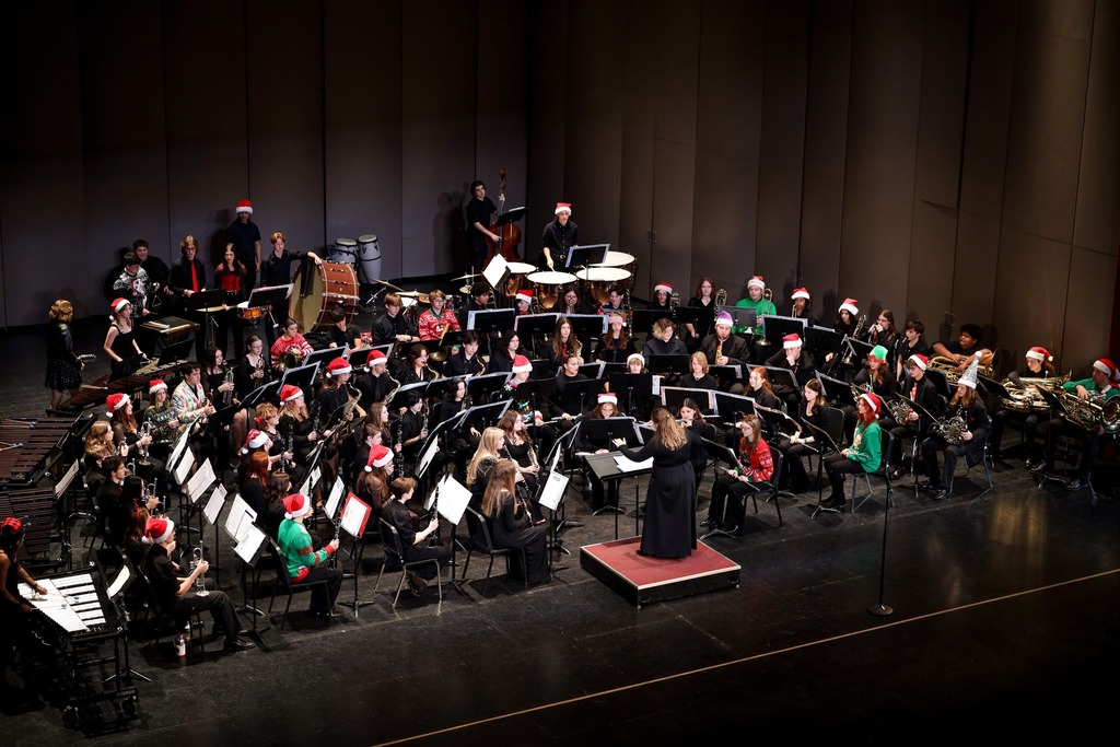 CHS Concert Band performing their Christmas Concert