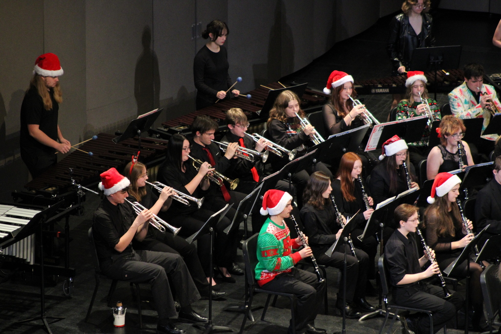CHS Students playing in a band concert