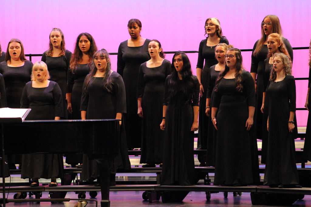 CHS Women's Concert Choir on stage at the RPAC