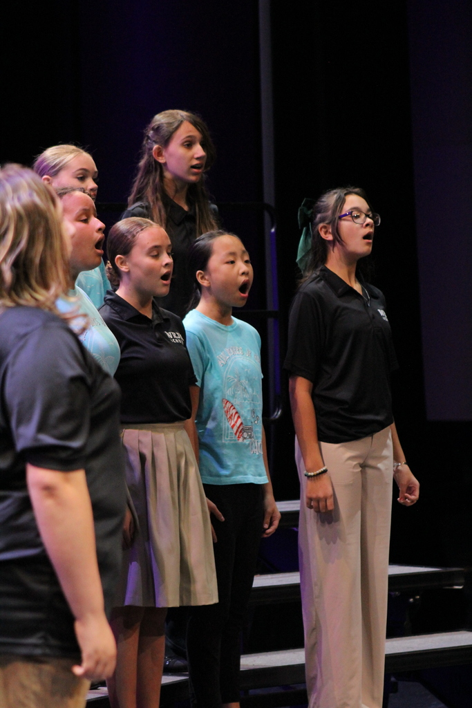 WRJH Advanced Choir at their first concert of the year.