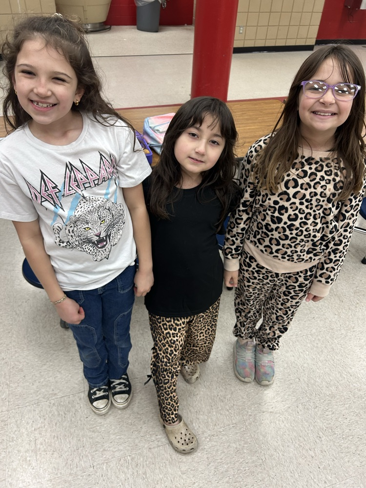 students dressed in zebra gear and animal print