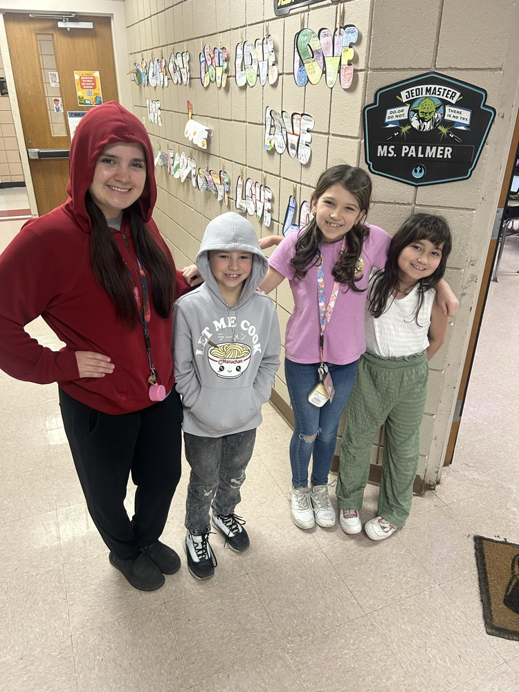 teacher and student dressed like eachother
