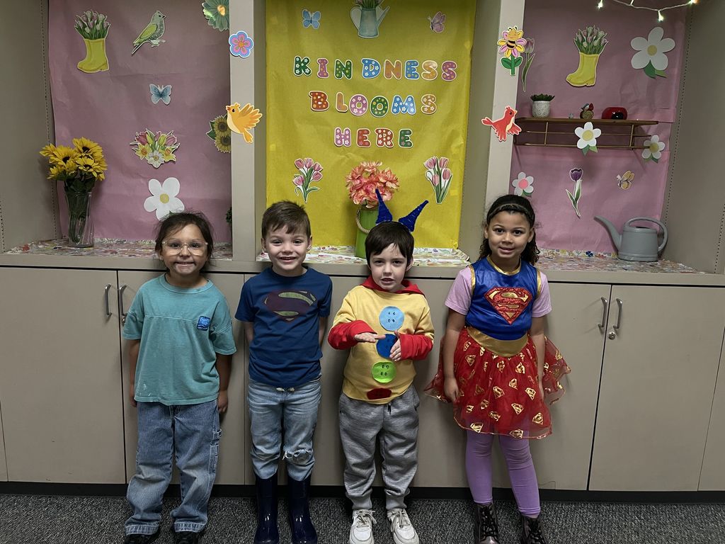 Students dressed as various book characters