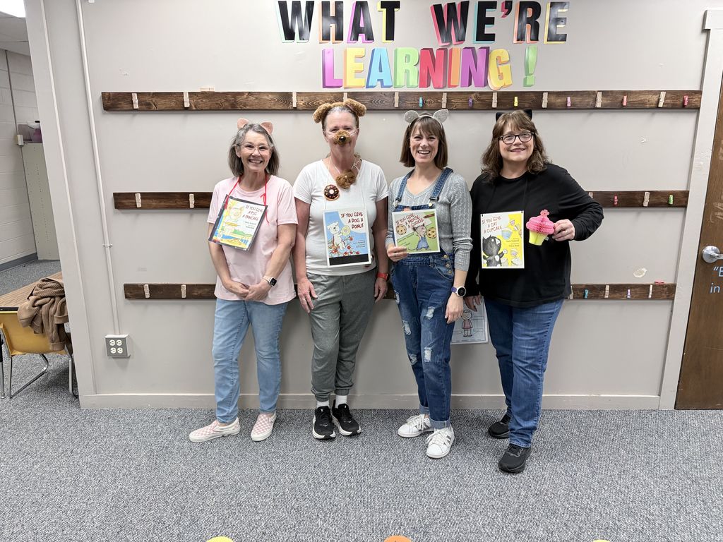Staff dressed as various characters