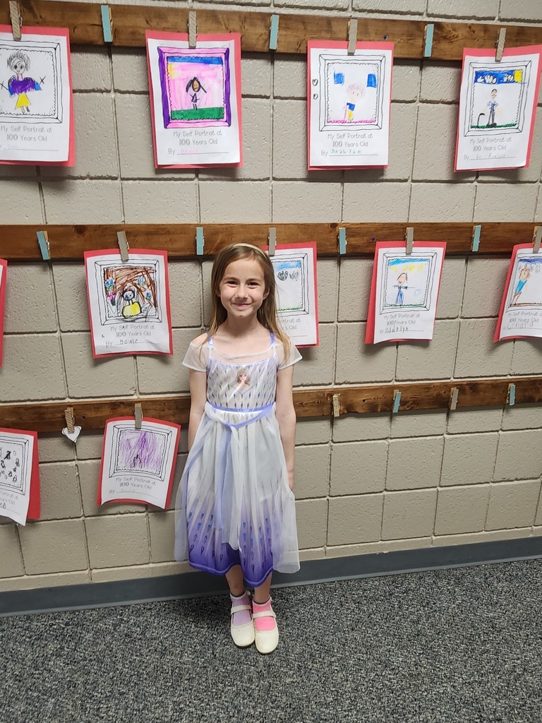 Student dressed as various book characters