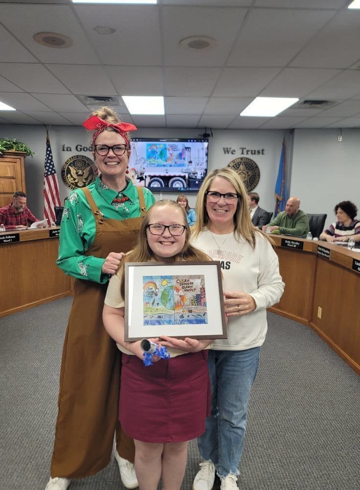 Addi with Catalayah admin and staff