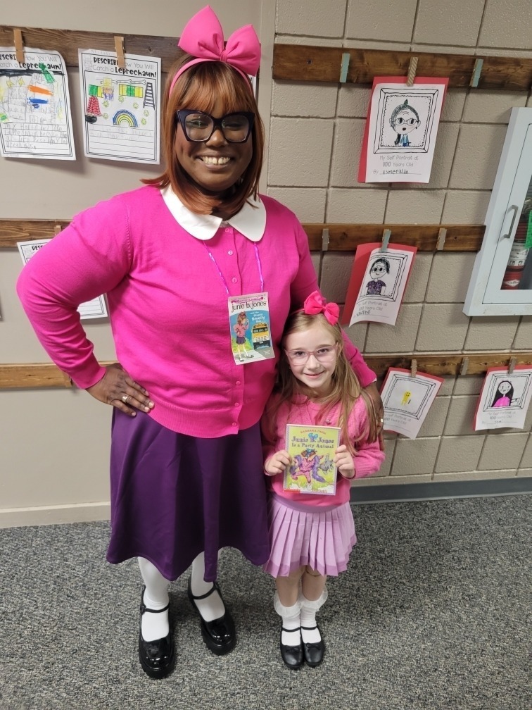 students and teachers dressed up 