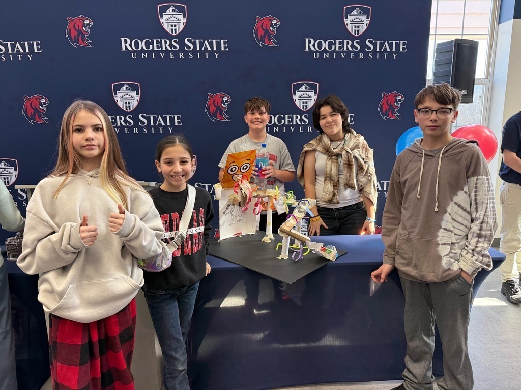 students with their marble structures