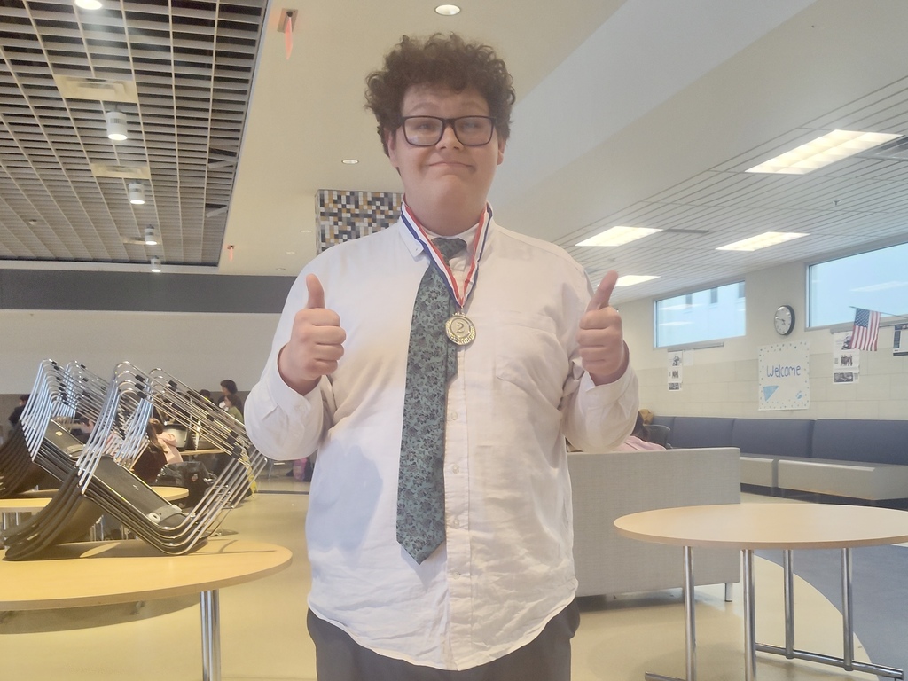 Student after placing at contest