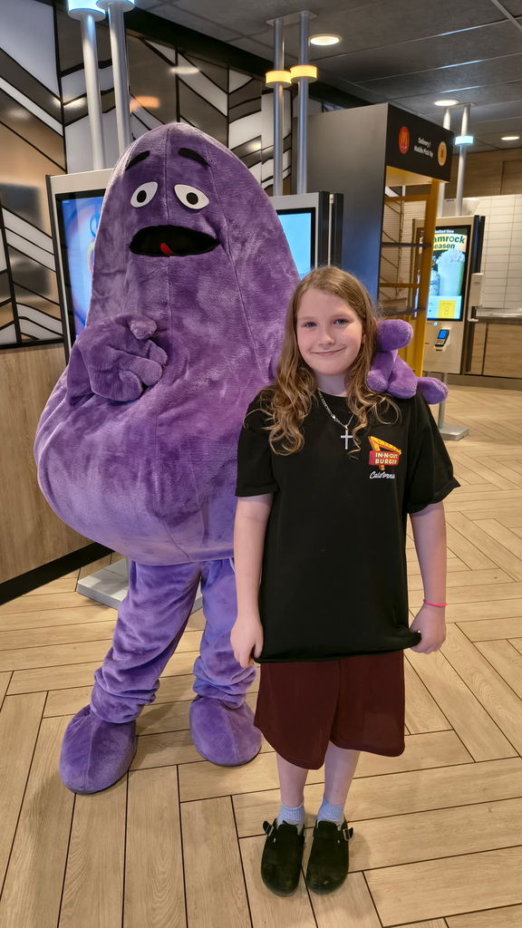 student with character