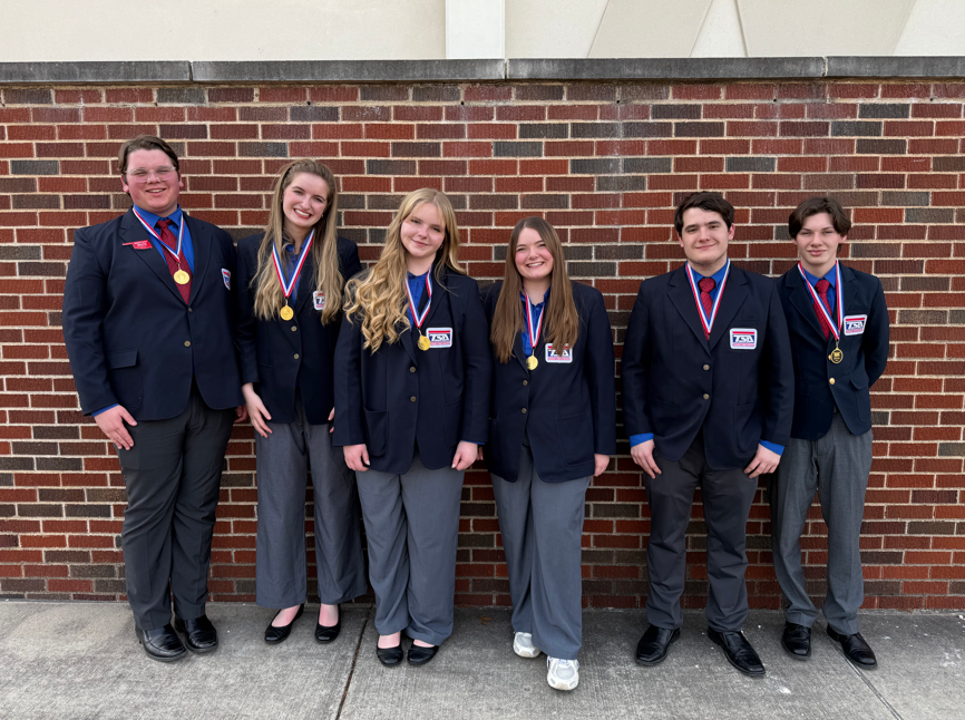 💻🏆 Claremore High School TSA Regional Results! 🏆💻  Our Technology Student Association (TSA) students had a great showing at the Regional competition!  👏 Chapter Team earned both 1st Place and 2nd Place—an incredible accomplishment that shows the strength of our program.  🎤 Ellis Fears also did an outstanding job, earning 3rd Place in Extemporaneous Speech!  We are so proud of our students and their hard work and dedication. Congratulations on a great regional competition!