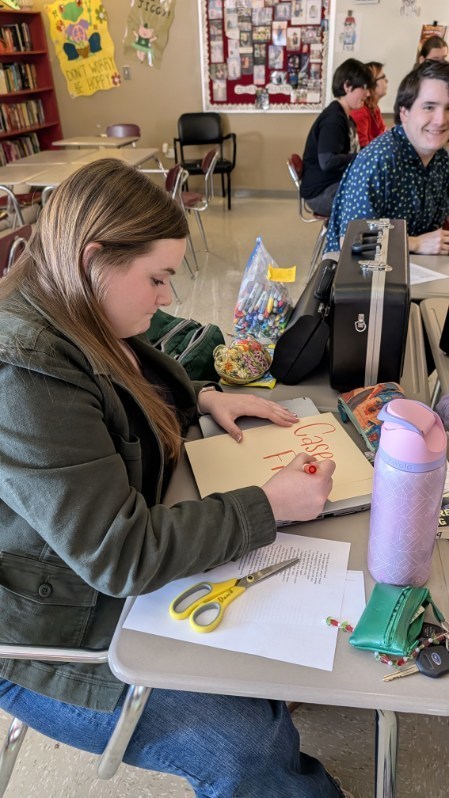 AP Literature turned into a crime lab during their poetry unit! After a close reading of diction and tone in Porphyria's Lover by Robert Browning, students drafted formal charge statements, gathered textual evidence, and delivered verdicts on the reliability of the speaker in this chilling Victorian dramatic monologue.Through collaborative analysis, sharp critical thinking, and a little creative prosecution and defense work, students proved that literary interpretation can feel like investigative journalism.