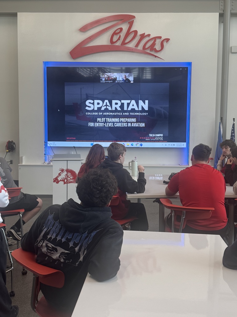 Our Aviation students recently had the opportunity to connect via Zoom with representatives from Spartan College of Aeronautics and Technology to learn more about pilot training and the many career paths available in the aviation industry.  Students gained valuable insight into aviation programs, training opportunities, and what it takes to pursue a future in flight and other aviation-related fields.