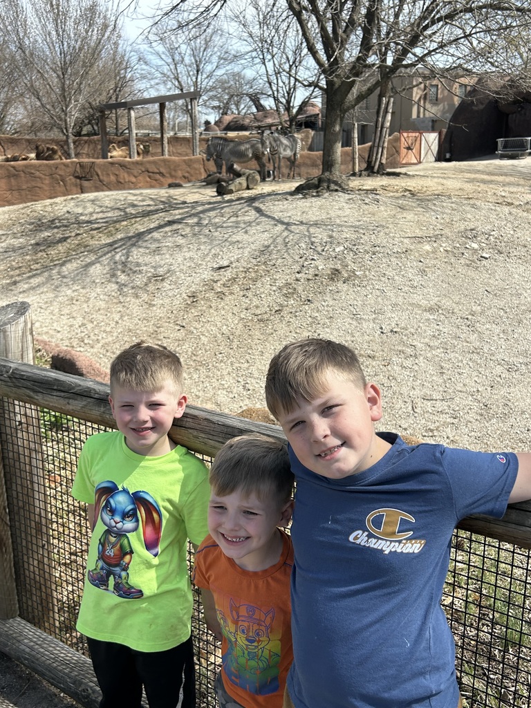 The Hamilton kids at the St. Louis zoo. 